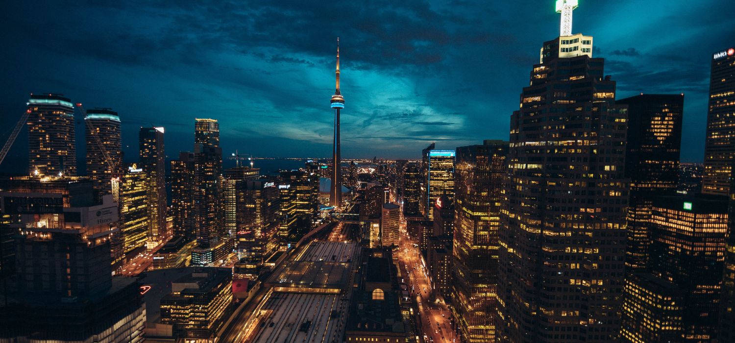 Canada Toronto Cityscape at Night