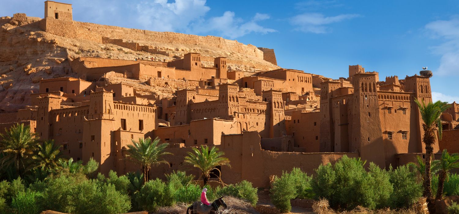 The magnificent fort of the Kasbah Ait Benhaddou. In Morocco